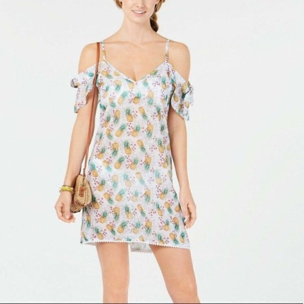Miken Pineapple Flutter Sleeve Coverup